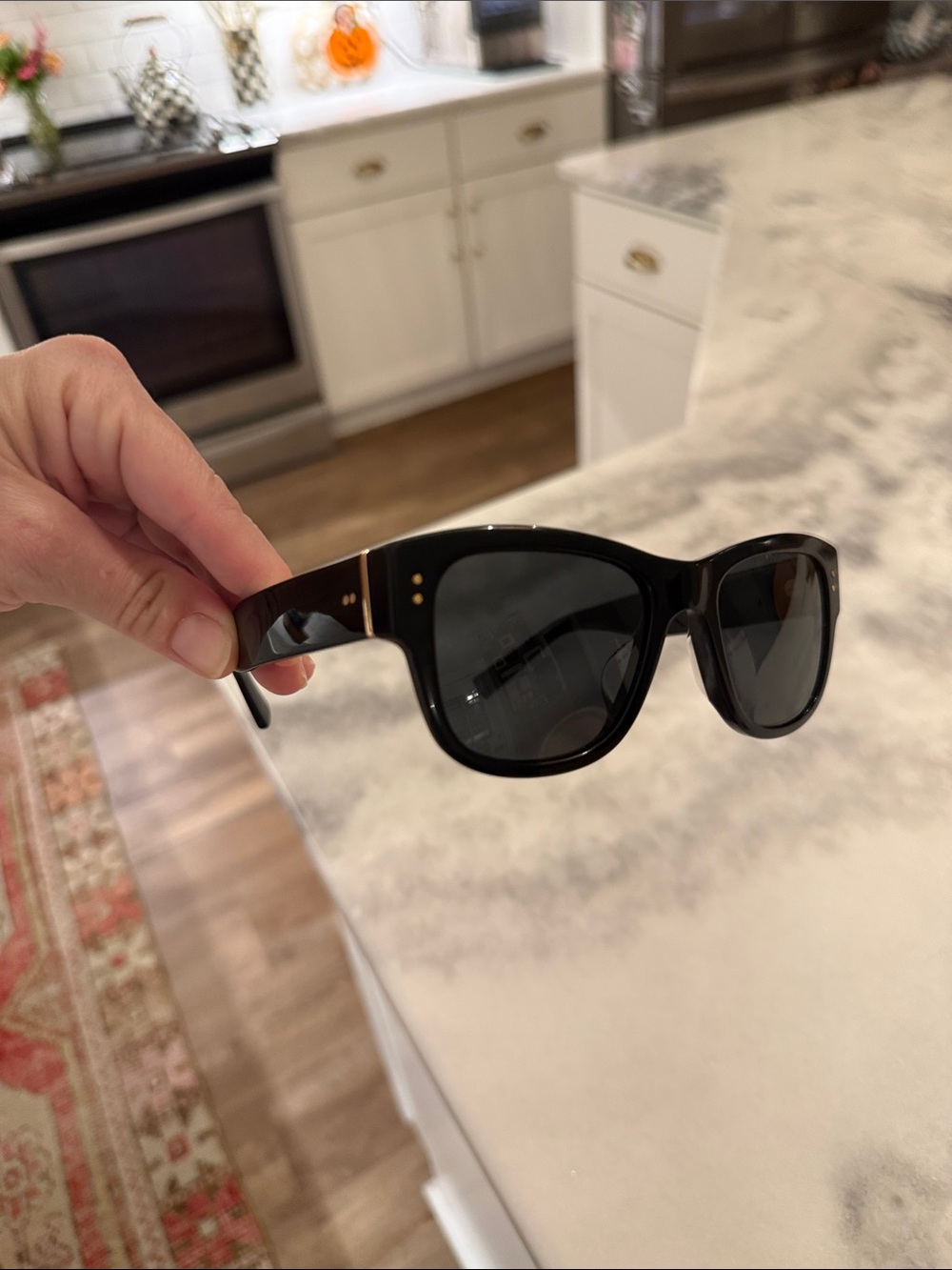 Dolce & Gabbana Black Men’s Sunglasses with Subtle Gold Accents